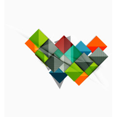 商务  信息分类 菱形  彩色 渐变 装饰图案 背景装饰图案 ppt