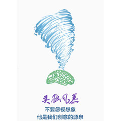 企业文化展板头脑风暴创新思维