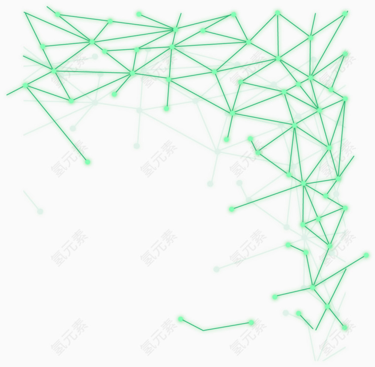 绿色夜光网络格纹