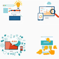 矢量网络ppt元素