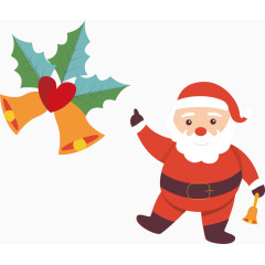 矢量手绘圣诞老人