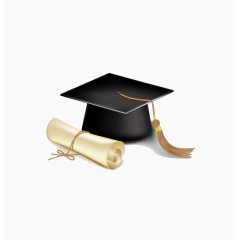 学士帽和毕业证书