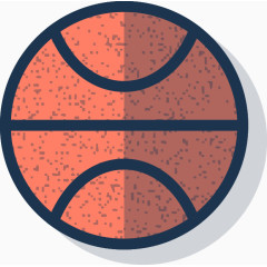 矢量扁平化篮球