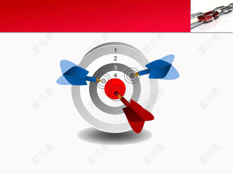 红色锁链系列PPT背景