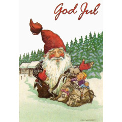 雪地里的圣诞老人