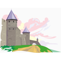 矢量城墙素材