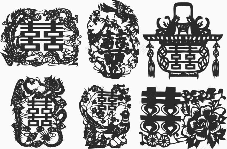 喜字剪纸