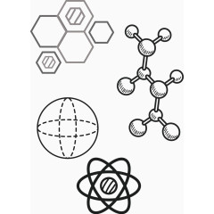矢量手绘化学元素