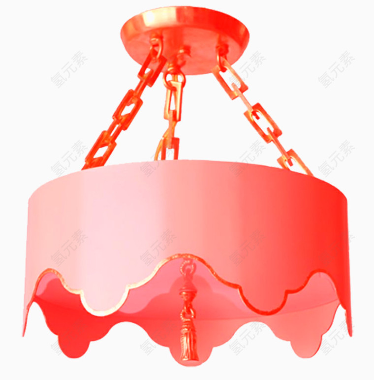 红色吊灯