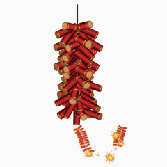 春节放鞭炮海报