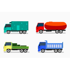 矢量货车油罐车