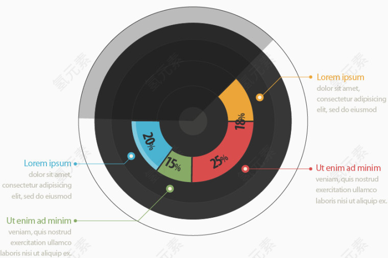表格百分比促销PNG矢量素材