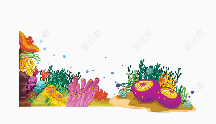 手绘海底世界