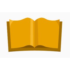 卡通金色书本素材图