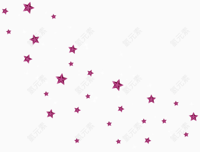 漂浮红色五角星