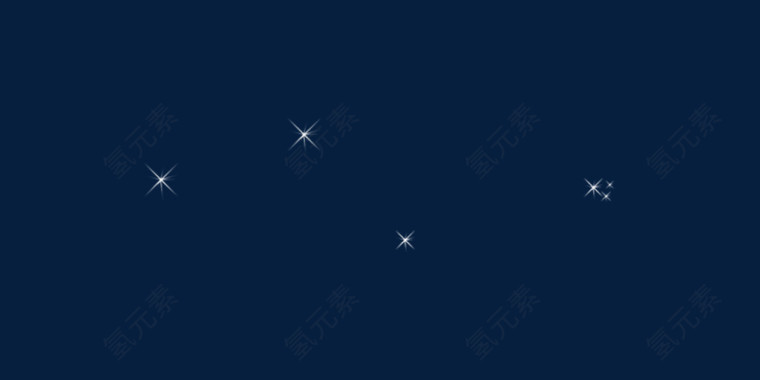 白色星星闪闪