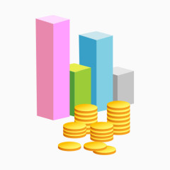 上升趋势矢量图