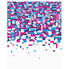 创意几何图形房子