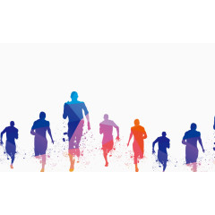 招聘海报人物剪影