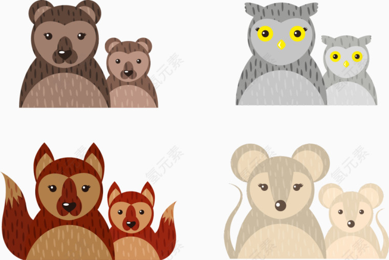 矢量图肥胖的老鼠