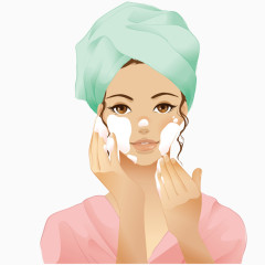 美女卡通矢量图