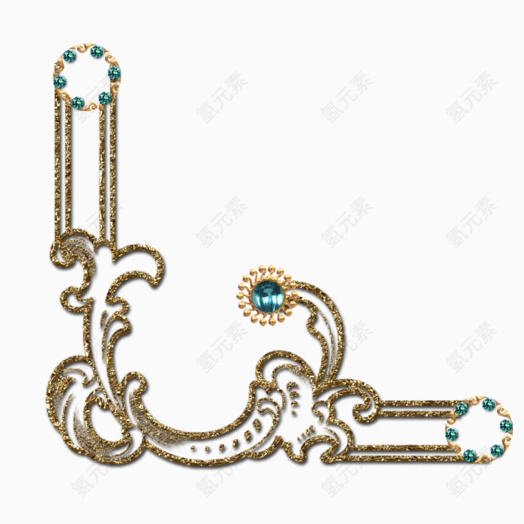 水晶边框免扣素材