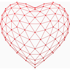 线性心形创意矢量素材