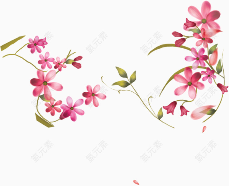 唯美浪漫花朵装饰