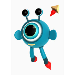 大眼蓝身机器人