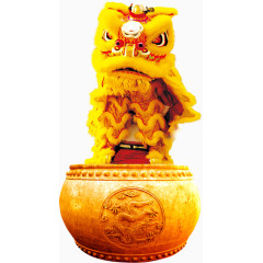 雄伟的舞狮高清背景图片