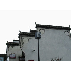 徽派马头墙装饰免抠素材