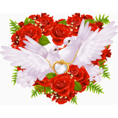 玫瑰心形花环