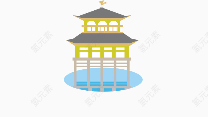 矢量三层房