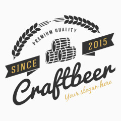 酒桶时尚标志矢量图