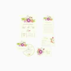 创意邀请函设计矢量