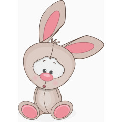 矢量卡通小兔子