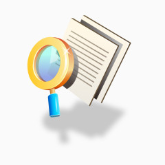 放大镜纸张矢量