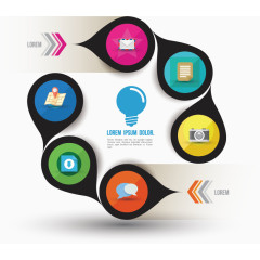 矢量创意分类标签