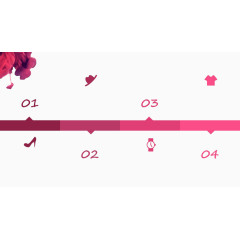 红色创意烟雾ppt模板