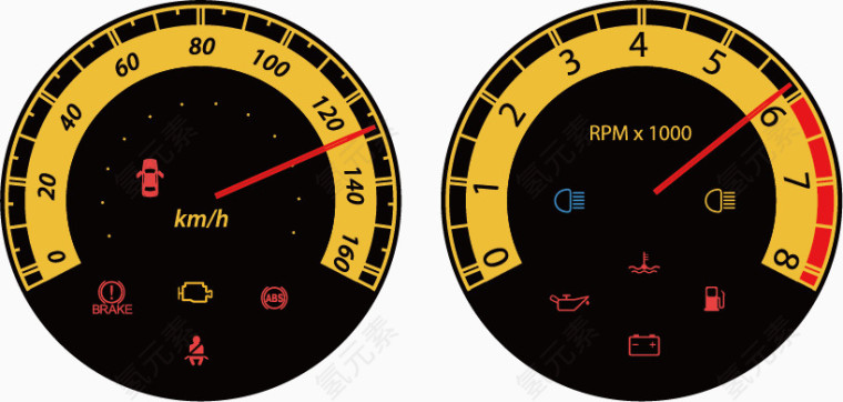 汽车仪表素材