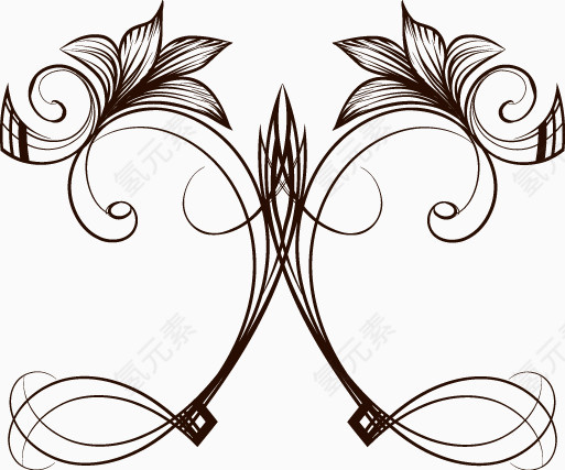 平面矢量装饰花纹素材