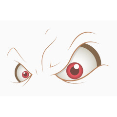 一双凶恶的卡通大眼睛