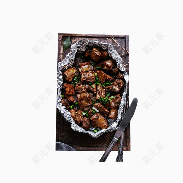 烧烤锡箔纸排骨