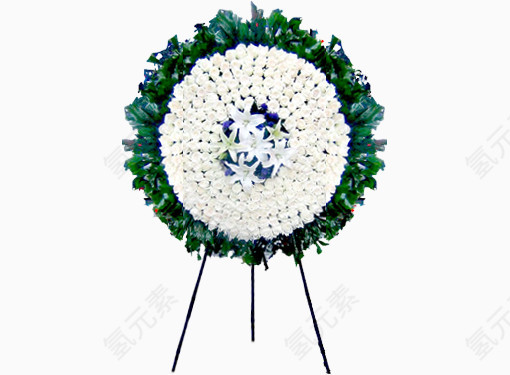 清明节花圈PNG图片素材