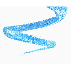 手绘动感水流素材