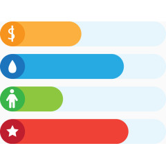 矢量ppt几何图案数据分析