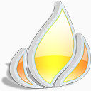 黄色水晶卡通图标