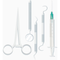 矢量手术工具用品