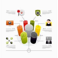 精美立体信息图矢量素材