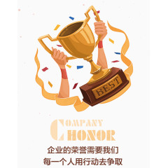 企业文化展板之企业荣誉